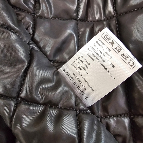 Maje black parka removable warm lining with the sherpa hood are removable sz 1 - Picture 12 of 13
